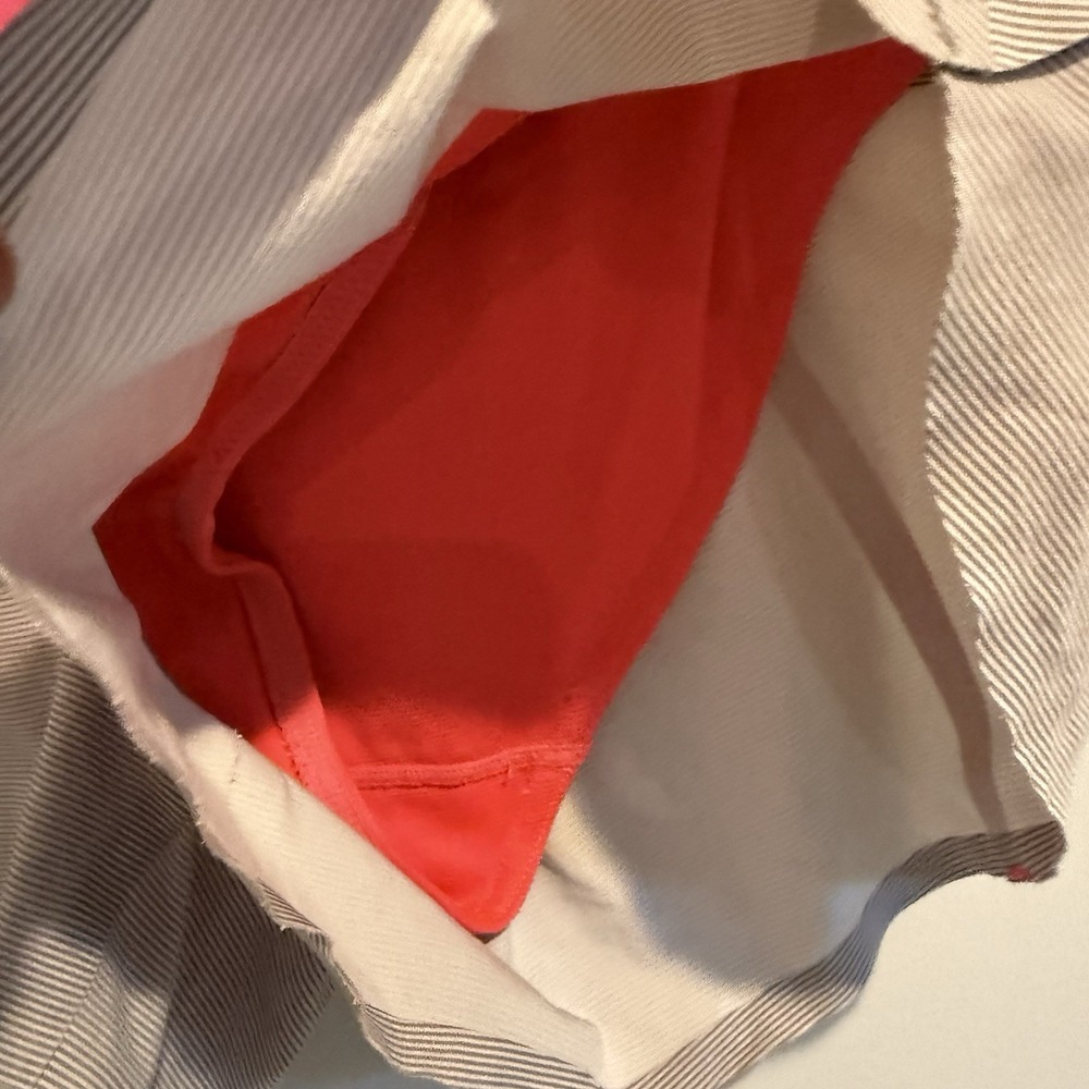 Lululemon‎ Run Speed Short Naked Seam Gray Pink Size 6 Wee Stripe Tiny Spot ✔️🤳 - Picture 3 of 10